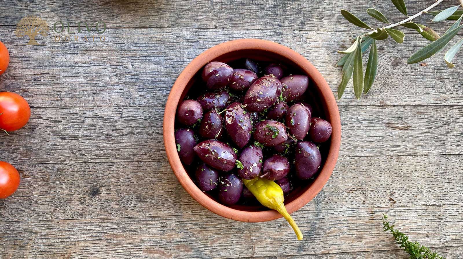 griechische Kalamata Oliven