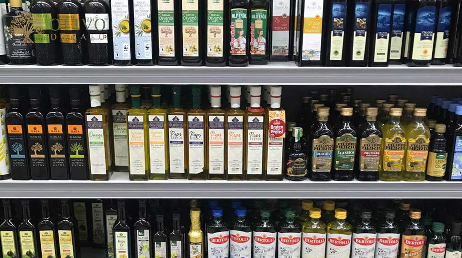 Olivenöl im Supermarkt